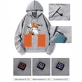 thumbnail image 4 of Heisall Womens Hoodies 2025 Winter Smart Heating Hooded Sweatshirts Thermal Electric-Heated Tops Fashion Loose Casual Electric Heating Apparel, 4 of 5