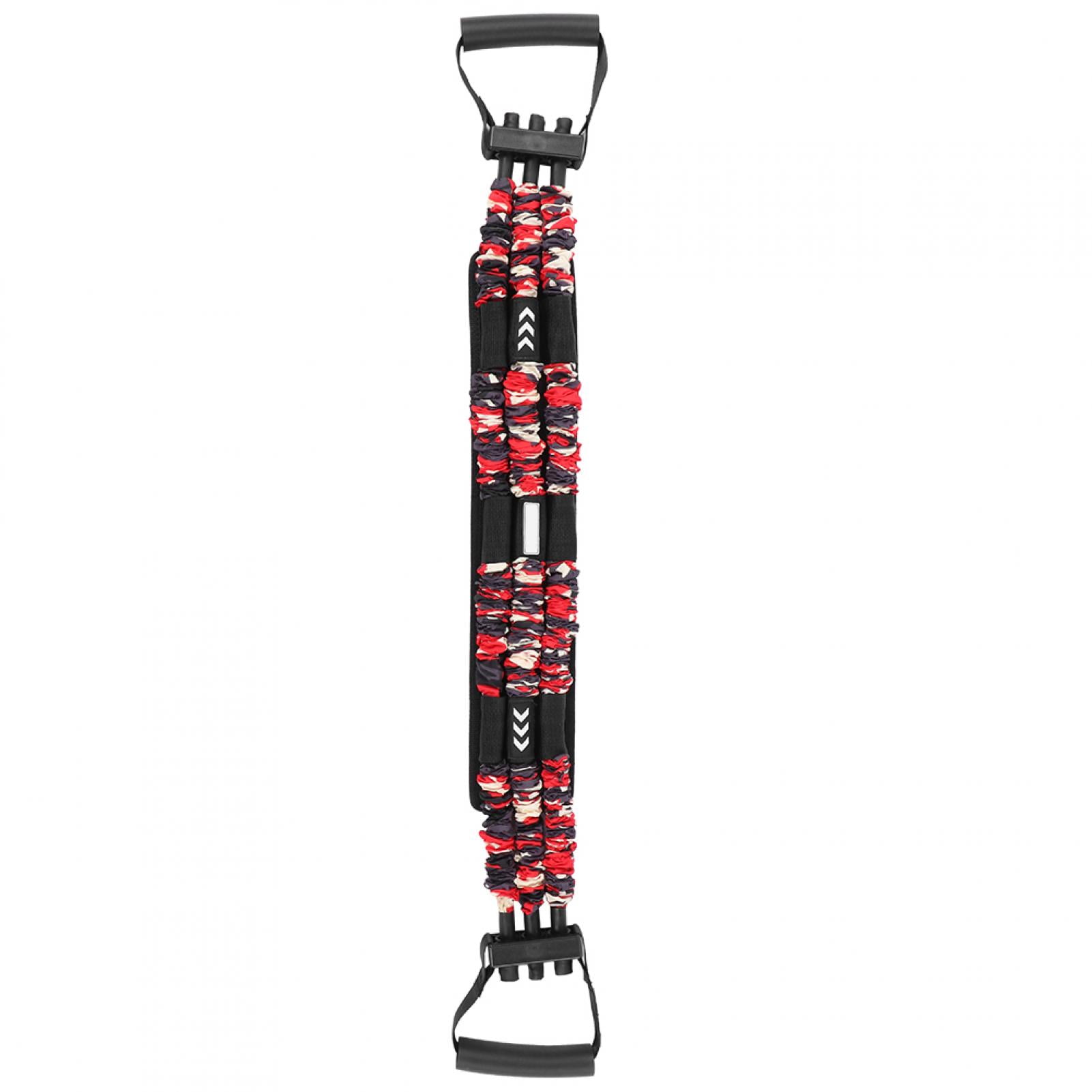 M Buder Benching Chest Expander Push Up Bar Chest Press Muscle Trainer, Red Camouflage, 39.4 inches / 100 cm