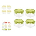 thumbnail image 1 of 4Pcs Condiment Boxes Large Opening Stackable with Lid Dust-proof Translucent Spice Holding Sauce Squeeze Bottle Mini Seasoning Boxes for Kitchen, 1 of 8