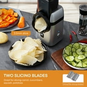 Electric Cheese Grater, Salad Maker With 5 Different Shapes of Blades, Electric Slicer Shredder, Electric Salad Machine for Cheeses, Fruits, Vegetables
