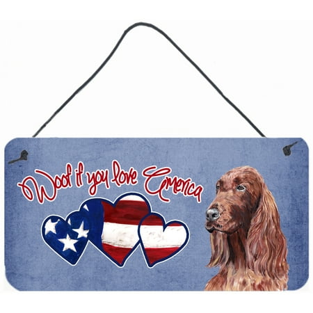 Woof if you love America Irish Setter Wall or Door Hanging Prints SC9918DS612