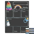 thumbnail image 1 of Cohas Basic Design Baby Milestone Chalkboard, 12 by 16 inches, 3 Pastel Markers, 1 of 6