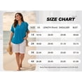 thumbnail image 5 of Cueply Plus Size Summer Tops for Women Short Sleeve v Neck Shirt Womens Casual Loose Fit Tunic Blouses, 5 of 8
