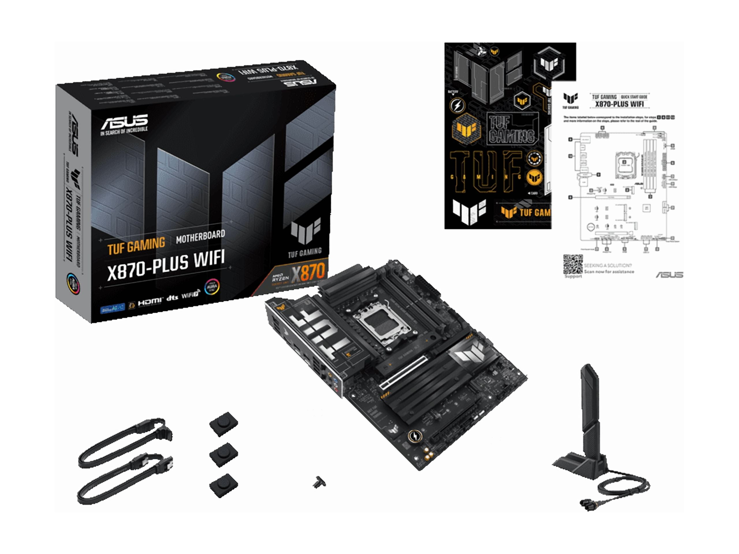 ASUS TUF Gaming X870-Plus WiFi AM5 ATX Motherboard - TUFGAMING X870-PLUSW