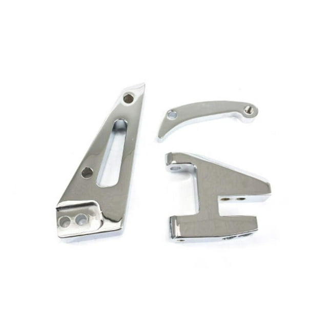 TSP - Pompe à Eau Courte Aluminium Chromé 10SI Support Alternateur compatible avec Chevy Petit Bloc - JM9102C