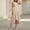 *Khaki, variant on Women's Round Neck Sleeveless Asymmetrical Hem Midi Dress,Casual Tiered Flowy A-Line Sundress Army Green,Women's Plus L