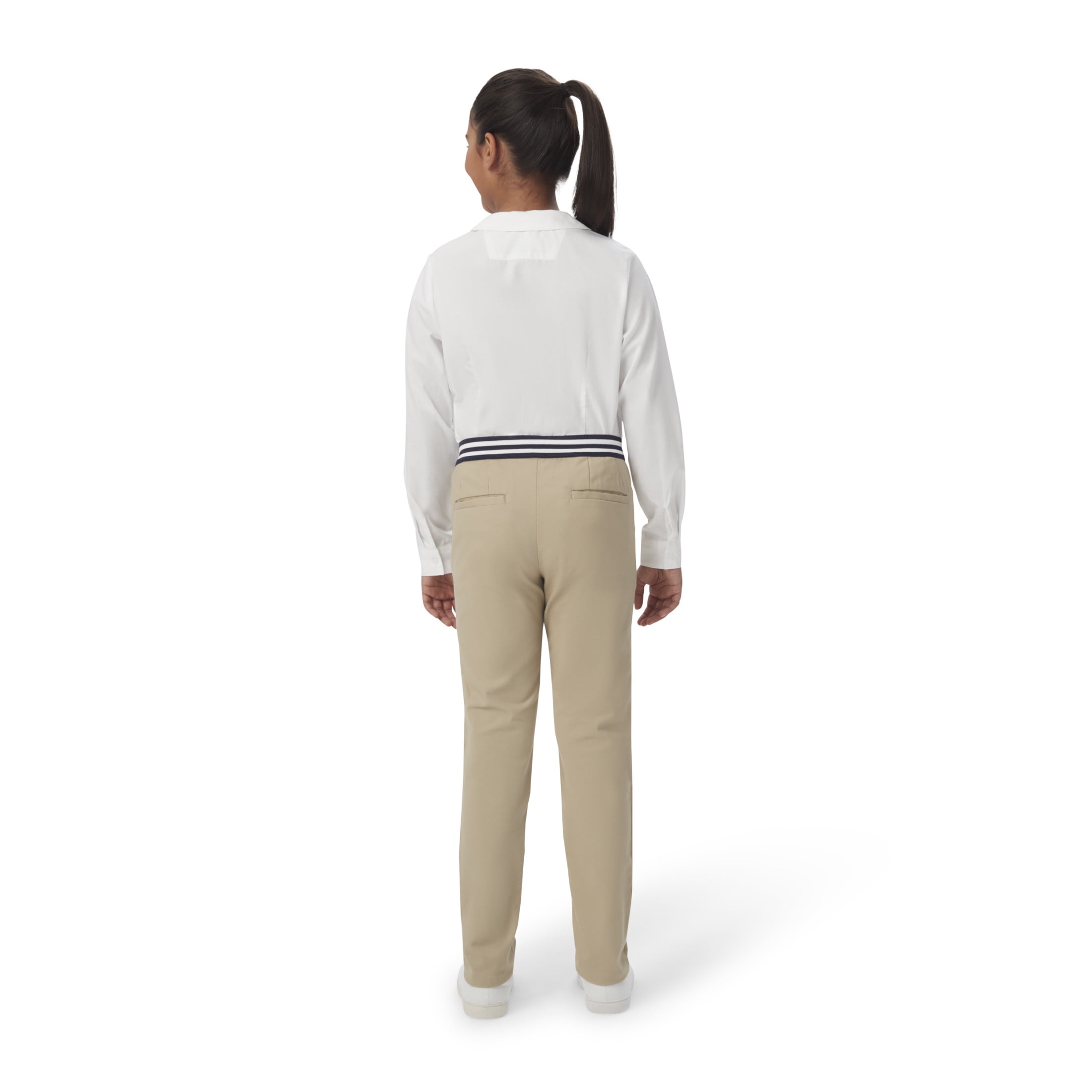 French Toast Girls School Uniform Pull-On Stretch Twill Skinny Pants, Sizes 4-20 & Plus
