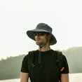 thumbnail image 1 of Summer Outdoor Sun Hat Protection Bucket Boonie Cap Solid Adjustable Fishing Hat, 1 of 4
