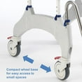 thumbnail image 4 of Aquatec Ocean Ergo XL Shower and Commode Chair with Collection Pan, Lid and Pan Support Guide Rail, OCEANERGOXL, 4 of 7