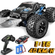 Remote Control Car - 1:16 High Speed Fast RC Cars, 40KM/H 4WD RC Truck, RC Drift Car for Kids Adults , Off Road Variable-Speed Vehicle with 2 Rechargeable Battery