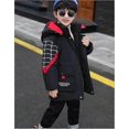 thumbnail image 2 of New Winter Spider-man Hooded Jacket Kids Winter Warm Coat Cotton Padded Clothes Boys, 2 of 5