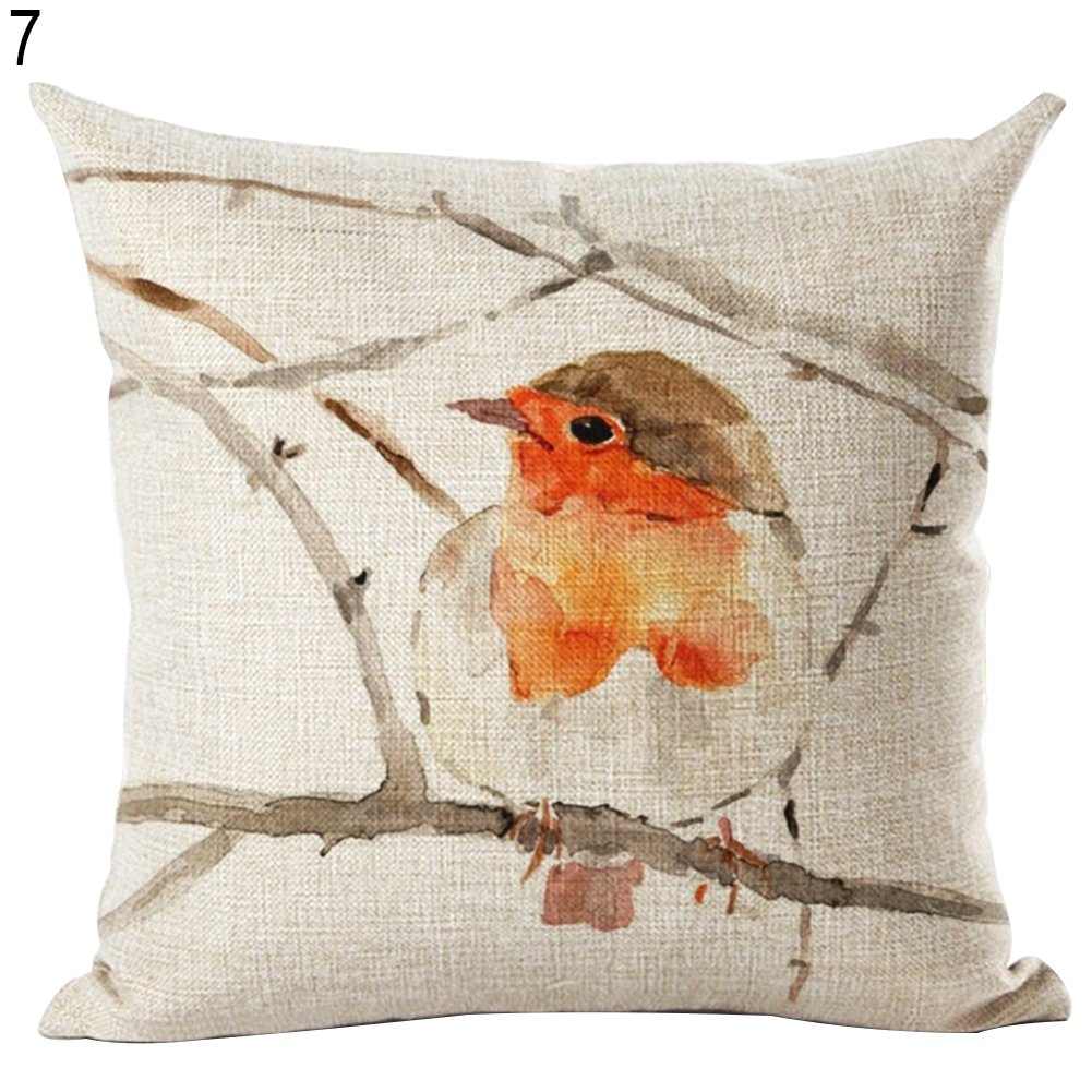 Embroidered Bird Shape Throw Pillow - 20x16 Inch Boho Decor For Couch & Sofa