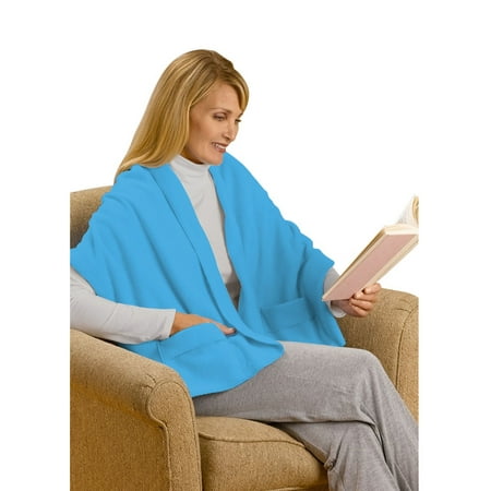 Hermes Shawl - Unisex Adult Shawl with Pockets - Polyester Fleece 20