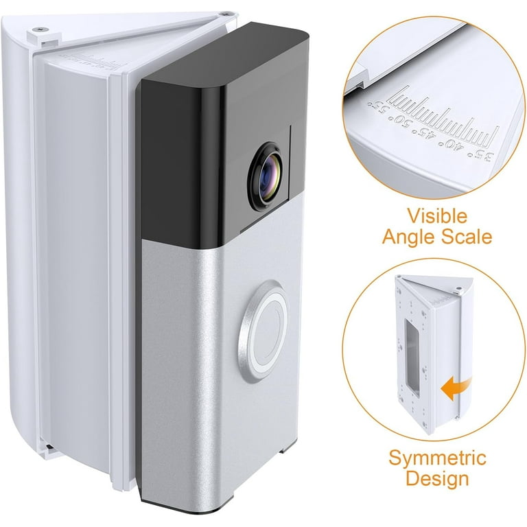 Hikvision DS-HD1 Video Doorbell Angle Wedge - Adjusts View To 45 Or 90 Degrees