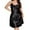 05_Black, variant on HNMKIU Plus Size Printed Imitation Silk Suspender Nightgown for Spring Summer Plus Size Pajamas for Women Home and Sleep Wear 05_Black,XXL