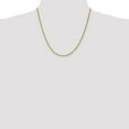 thumbnail image 2 of Auriga 14K Yellow Gold 2.25 mm Diamond-cut Rope Chain Necklace for Women 20", 2 of 6