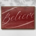 thumbnail image 2 of Believe - Framed Gallery Wrapped Holiday Canvas - 17 x 25 - Rosewood Frame, 2 of 8