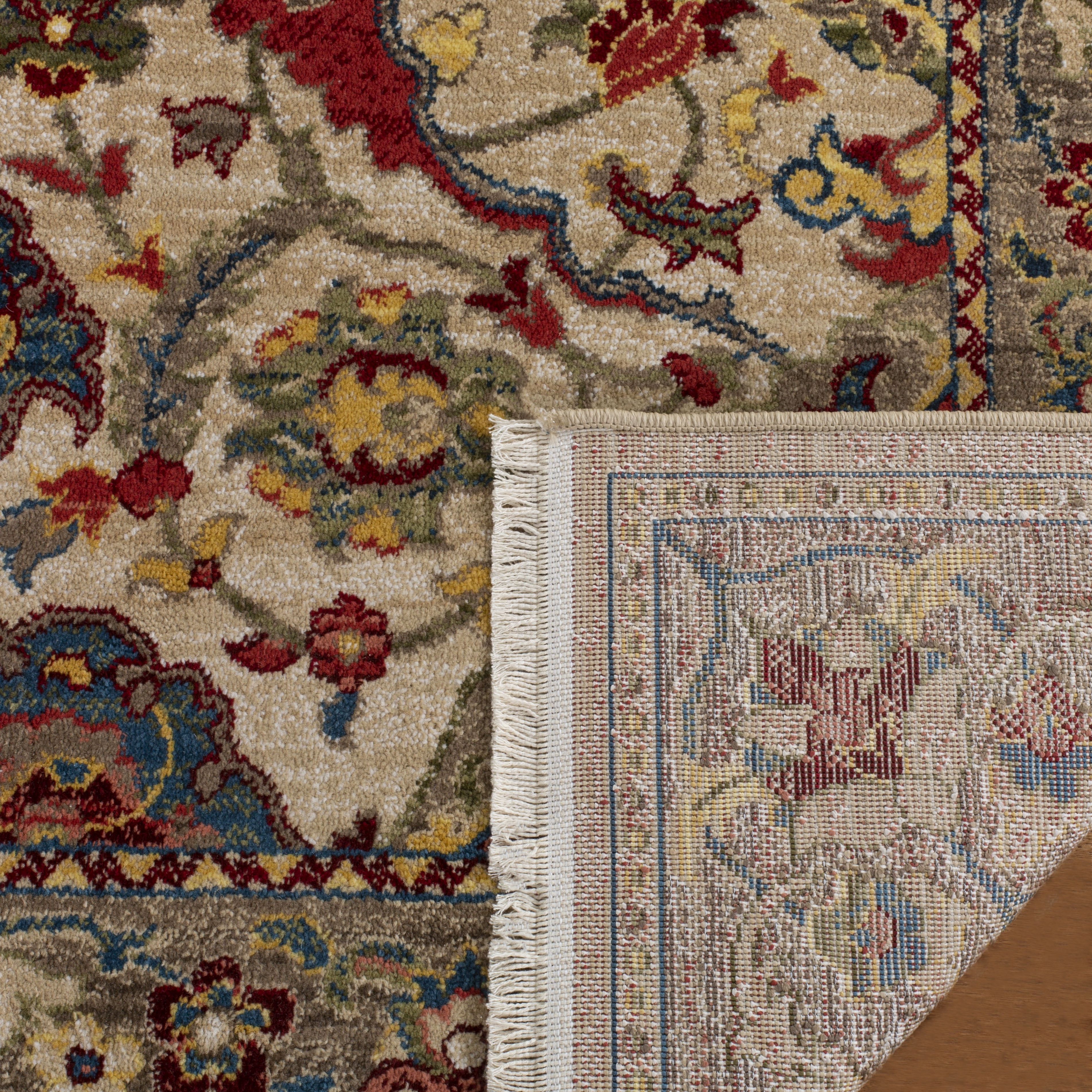 Safavieh Kashan Vincent Oriental Runner Rug, Ivory/Taupe, 2'6" x 18'