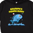 thumbnail image 3 of Inktastic Grandpa's Fishing Buddy (blue) Toddler Hoodie, 3 of 4