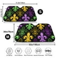 thumbnail image 3 of Haiem Mardi Gras1 Car Windshield Sun Shade - Blocks UV Rays Sun Visor Protector, Sunshade to Keep Your Vehicle Cool, Universal Fit SUV Van Sedan-Medium, 3 of 7