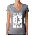 thumbnail image 1 of Awkward Styles Women's Martin Luther King V-neck T-shirt I Have a Dream Shirt, 1 of 4