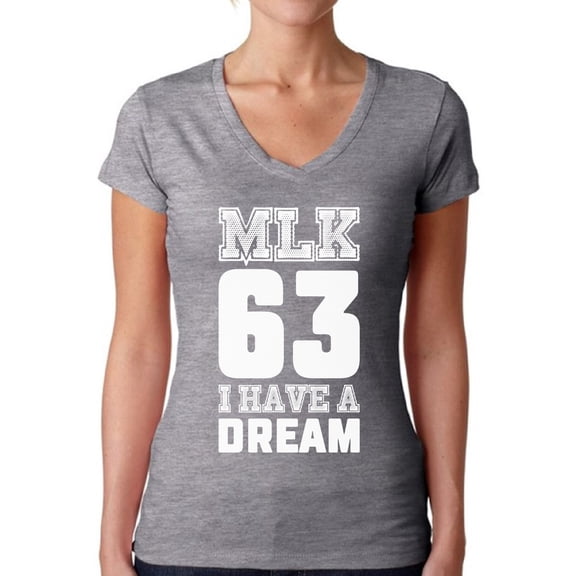 Awkward Styles Women's Martin Luther King V-neck T-shirt I Have a Dream Shirt