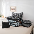 thumbnail image 6 of Castle Fairy Teens Black Blue Camo Bedding Comforter Set,Vintage King Bedding Sets, 6 of 8