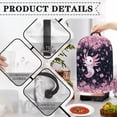 thumbnail image 5 of FKELYI Blender Dustproof Cover Coffee Maker Dust Cover Pink Cherry Floral Axolotl Print Anti Fingerprint Stain Resistant Stand Mixer Protector Covers with Handle, 5 of 6