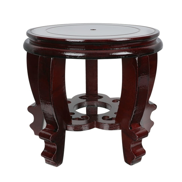 EeaseMX Base de madera para pecera, base de madera para pecera de tortuga, pedestal alto de madera, suministros para el hogar