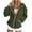 Army Green, variant on Women's Corduroy Hooded Zip Sweatshirt Jacket with Pockets for Fitness Yoga Sports Winter Spring Black S