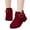 Z2Red, variant on shqvo Ankle Boots for Girls Side Zip On Casual Short Booties Lug Sole Low Heel Short Dress Boot Shoes Little Girl's Boots Waterproof
