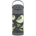 thumbnail image 2 of THERMOS FUNTAINER 12 Ounce Stainless Steel Vacuum Insulated Kids Straw Bottle, Mandalorian, 2 of 5