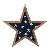 Way To Celebrate July 4th Wooden/Navy Star Decor