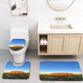 thumbnail image 1 of ABPHQTO Colores vibrantes Uluru Australia al atardecer Juego de alfombras de baño de 3 piezas Alfombra de baño Alfombra de contorno y tapa de inodoro ABPHQTO Cont-CHAPPLE-24580, 1 of 2