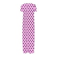 thumbnail image 6 of NXMZXB Plus Size Maxi Dresses for Curvy Women Loose Fit Casual Summer Short Sleeve Crewneck Long T-Shirts Dress Elegant Flowy Beach Sundress with Pockets B-Purple XXXL, 6 of 6