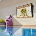 thumbnail image 6 of Outdoor TV Cover 30 to 32 Inches, Sunflower Country Star Texas Star Flowers Bottle Retro Waterproof and Weatherproof TV Cover with Remote Control Pocket, Flat Screen TV Cover Protector for Outside TV, 6 of 6