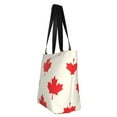 thumbnail image 4 of Gaeub Happy Canada Day Printed Tote Bag Grocery Bag Reusable Shoulder Bag with Zip for School Kitchen Park DIY, 4 of 9