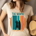 thumbnail image 4 of Summer Salt Skull Beach Shirt – Sand In My Hair Palm Tee, CarolinaBlue, Size 2XL, 4 of 6