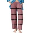 thumbnail image 7 of Lenpel Girls' Wide Leg Pants Lightweight Elastic Waist Striped Lounge Pants Loose Casual Trousers with Pockets 4-14 Y, 7 of 7