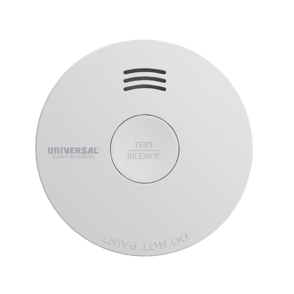 Universal Security Instruments 2 IN 1 10-Year Battery Smoke & Fire Alarm