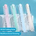 thumbnail image 2 of 30 CM Kawaii Cute Kawaii Study Time Folding Ruler Multifunction DIY Drawing Rulers for Kids Students Office School Stationery, 2 of 7