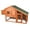 Brown, variant on TRIXIE Weatherproof Wooded Backyard Chicken Coop, 2 Nesting Box Auburn Fits 2 Std Chicken