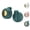 Green, variant on Portable Silent Mini Bladeless Electric Fan, Wearable Clip-On Design with 3 Speeds, USB Rechargeable for Travel and Office