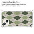 thumbnail image 5 of Sage Green Argyle Case for iPhone 13 Mini,Aesthetic Art Design TPU Shock-proof Cover Case, 5 of 6