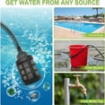 thumbnail image 3 of COZONY Cordless Pressure Washer with 6-in-1 Nozzle, 26FT Hose, 4.0Ah Battery, Yellow, 3 of 8