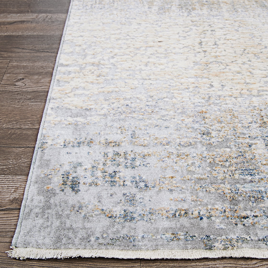 Couristan Couture Aquarelle Area Rug, 2'2" x 8'11" Runner, Pewter-Mode Beige