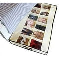 thumbnail image 4 of Shonpy 2pcs Men/Woman 12 Cells See Through Underbed shoes and boots Storage Bag Organizer with PVC window (2) (beige), 4 of 5