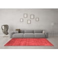 thumbnail image 3 of Ahgly Company Indoor Square Oriental Red Industrial Area Rugs, 7' Square, 3 of 4