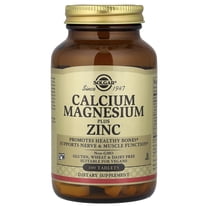 Solgar Calcium Magnesium Plus Zinc Tablets - 100 ct