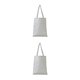 thumbnail image 4 of Jumpingount Bolso de hombro de lona, ​​bolso de mano estampado, cuaderno para estudiantes, bolso cuadrado, viaje, vacaciones, escuela, paquete Cuadros grises 2piezas, 4 of 6